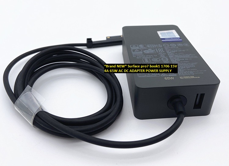 *Brand NEW*65W Surface pro7 book1 15V 4A 1706 AC DC ADAPTER POWER SUPPLY